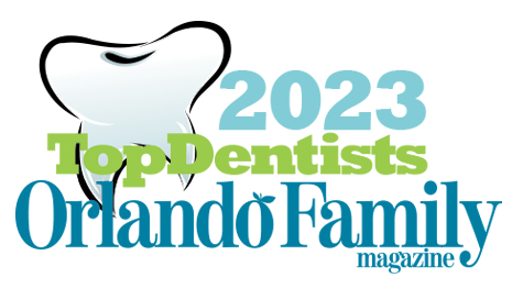 Cutting-edge dental logo symbolizing the future of dentistry. Recognized as a nominee for Top Dentists of Orlando Family Magazine 2023.